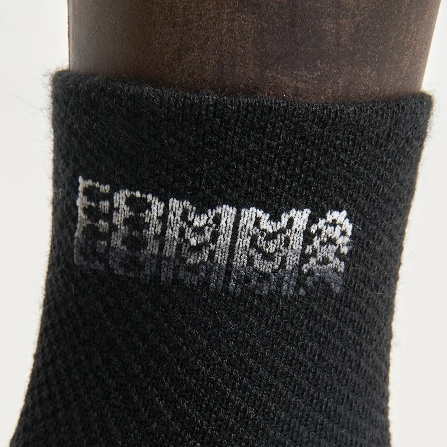COMMA WOOLRAGE® SOCK "FAT STACKS" BLACK