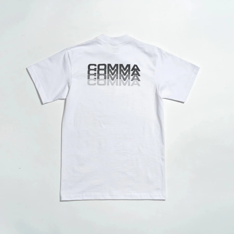 COMMA FAT STACKS T-SHIRT WHITE