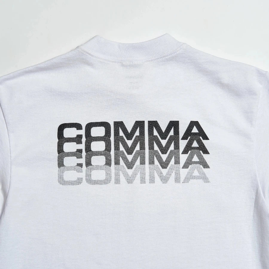 COMMA FAT STACKS T-SHIRT WHITE