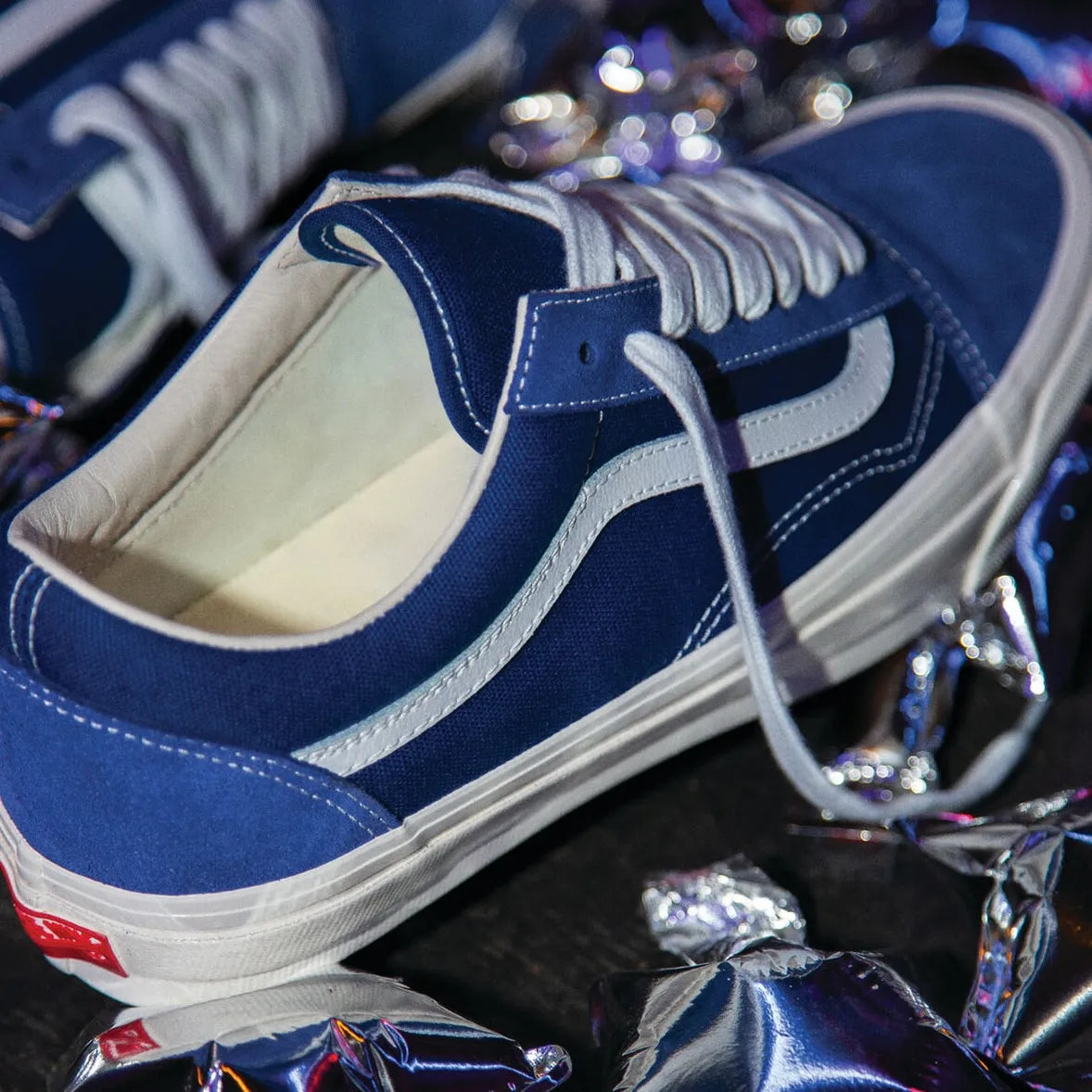 VANS PREMIUM OLD SKOOL 36 SUEDE BLUE
