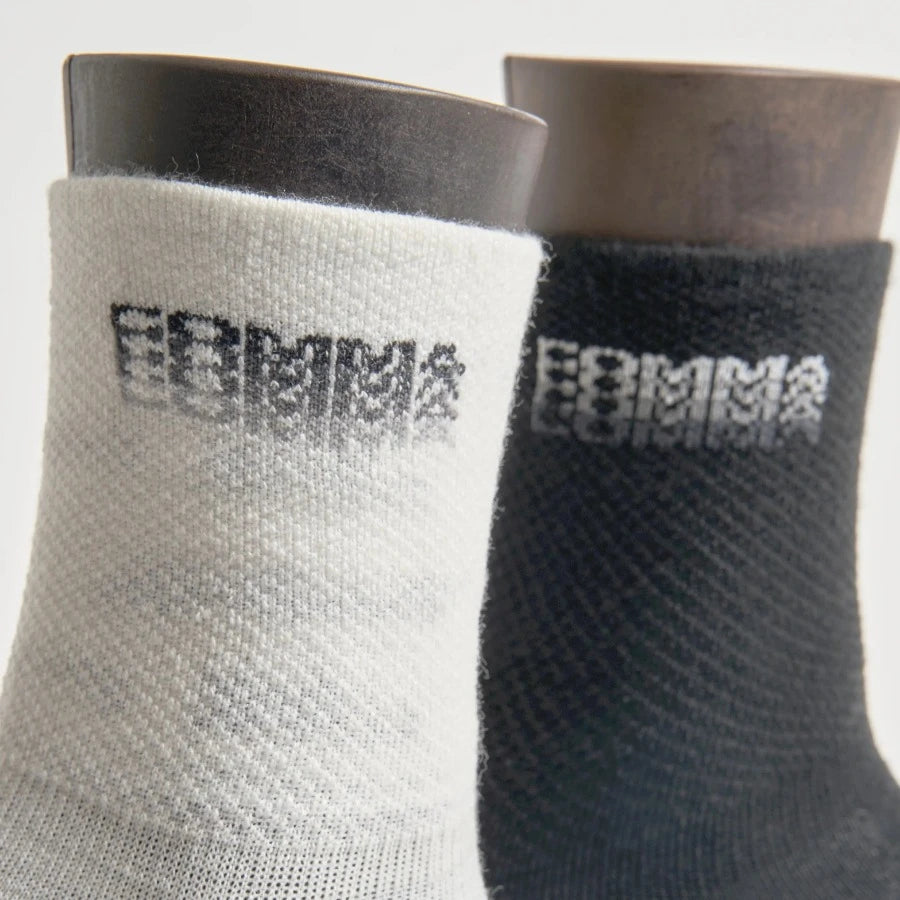 COMMA WOOLRAGE® SOCK "FAT STACKS" BLACK