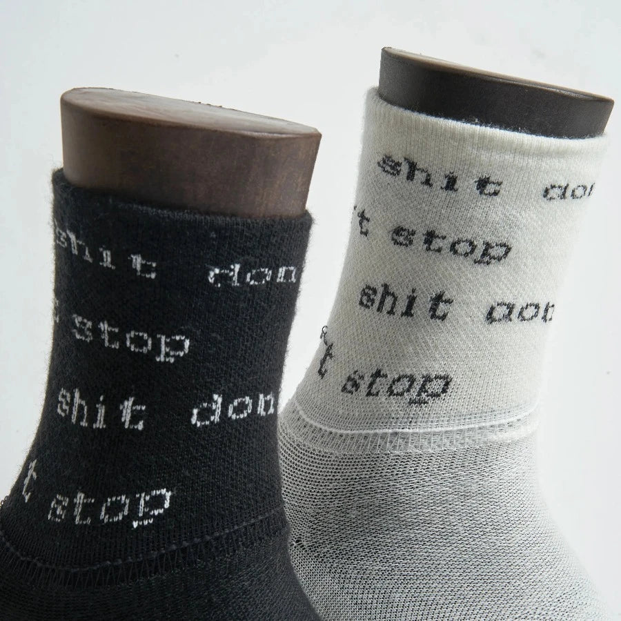 COMMA WOOLRAGE® SOCK "FAT STACKS" BLACK