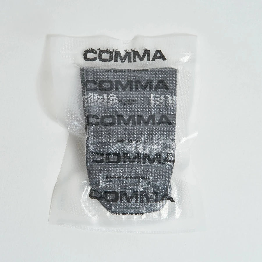 COMMA WOOLRAGE® SOCK "FAT STACKS" BLACK
