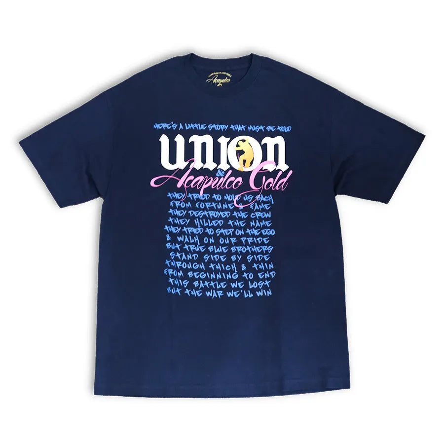 UNION ACAPULCO GOLD T-SHIRT NAVY
