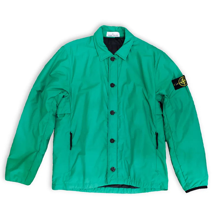 STONE ISLAND PRIMALOFT NYLON COACH JACKET GREEN