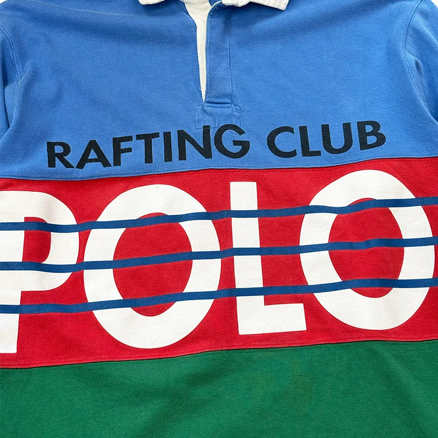 VINTAGE POLO RALPH LAUREN RAFTING CLUB RUGBY SHIRT