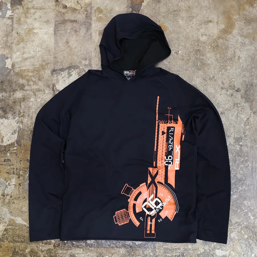 POLO SPORT RLX RALPH LAUREN TIME HOODY BLACK