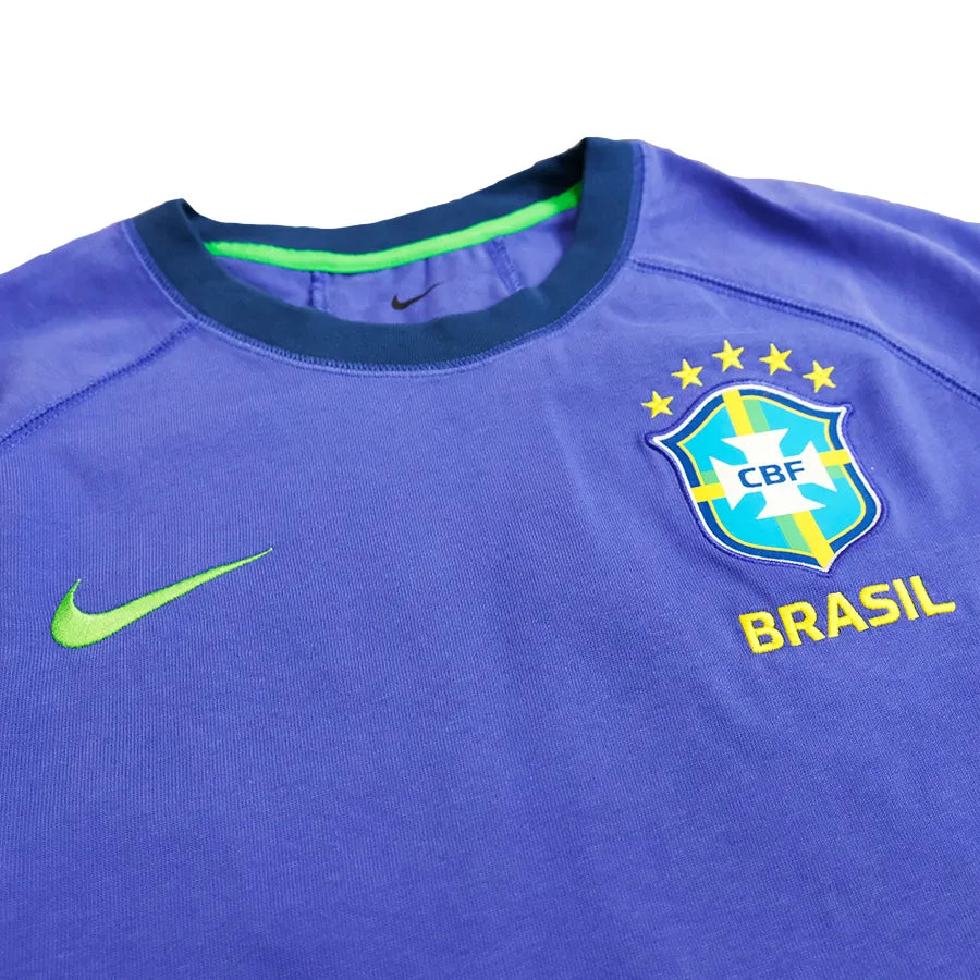 NIKE SOCCER BRAZIL TRAVEL SHIRT 2022 PURPLE