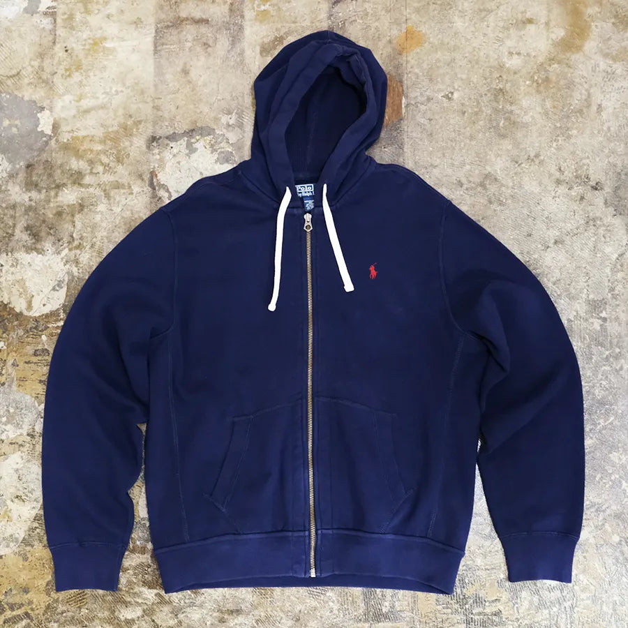 POLO RALPH LAUREN LITTLE PONY ZIP UP HOODY NAVY