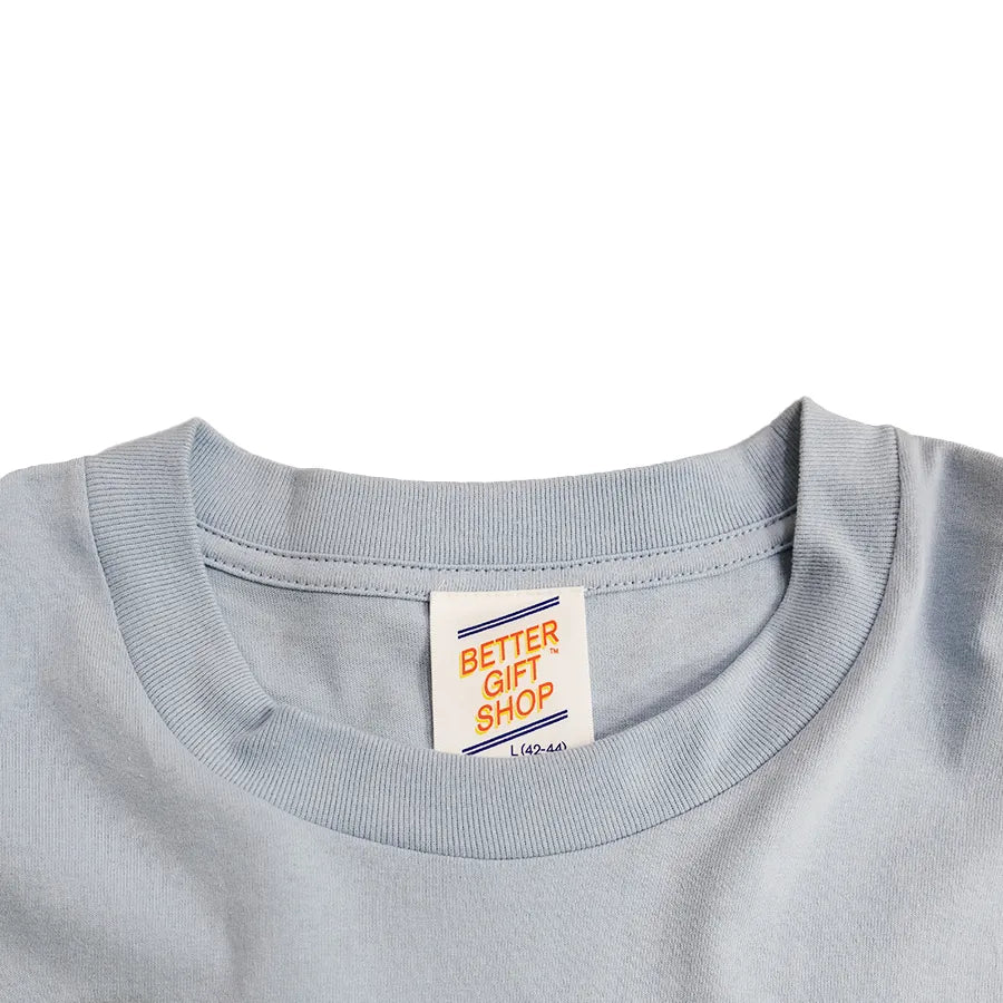 BETTER GIFT SHOP MICRO LOGO HEAT REACTIVE LONG SLEEVE T-SHIRT LIGHT BLUE
