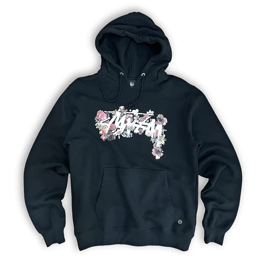 STUSSY FRAGMENT HOODY BLACK