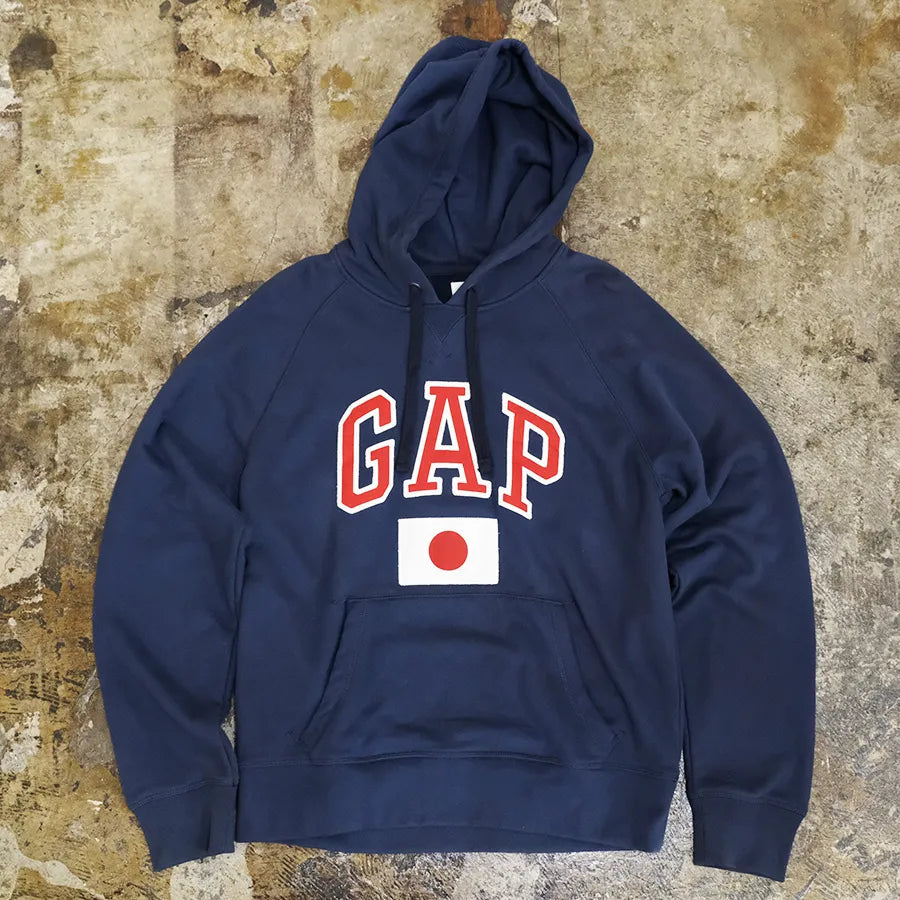 GAP JAPAN FLAG HOODY NAVY