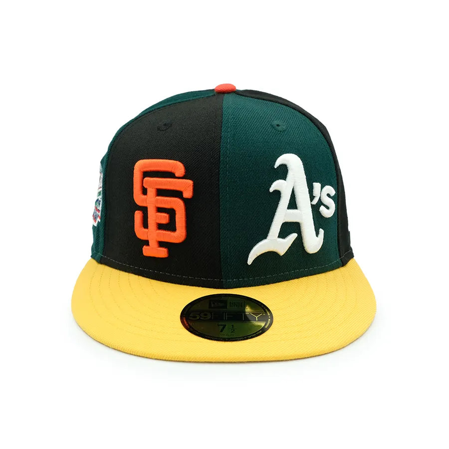 NEW ERA SAN FRANCISCO GIANTS OAKLAND ATHLETICS 59FIFTY FITTED "1989 WORLD SIRIES BATTLE OF THE BAY"