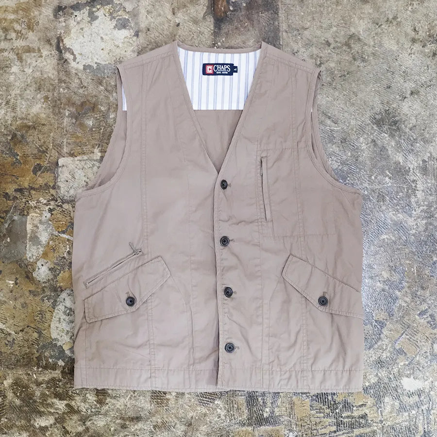 CHAPS RALPH LAUREN VEST BEIGE