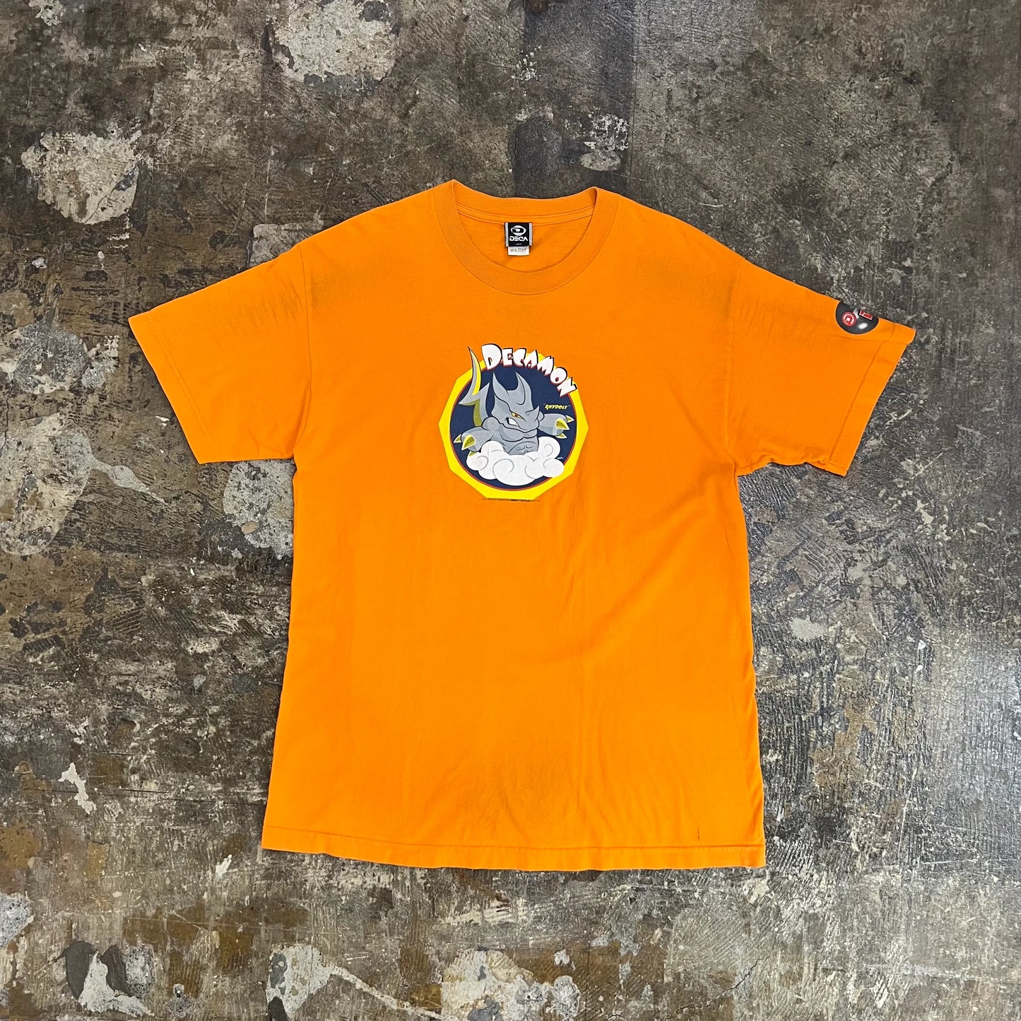 VINTAGE DECA DECAMON T-SHIRT ORANGE