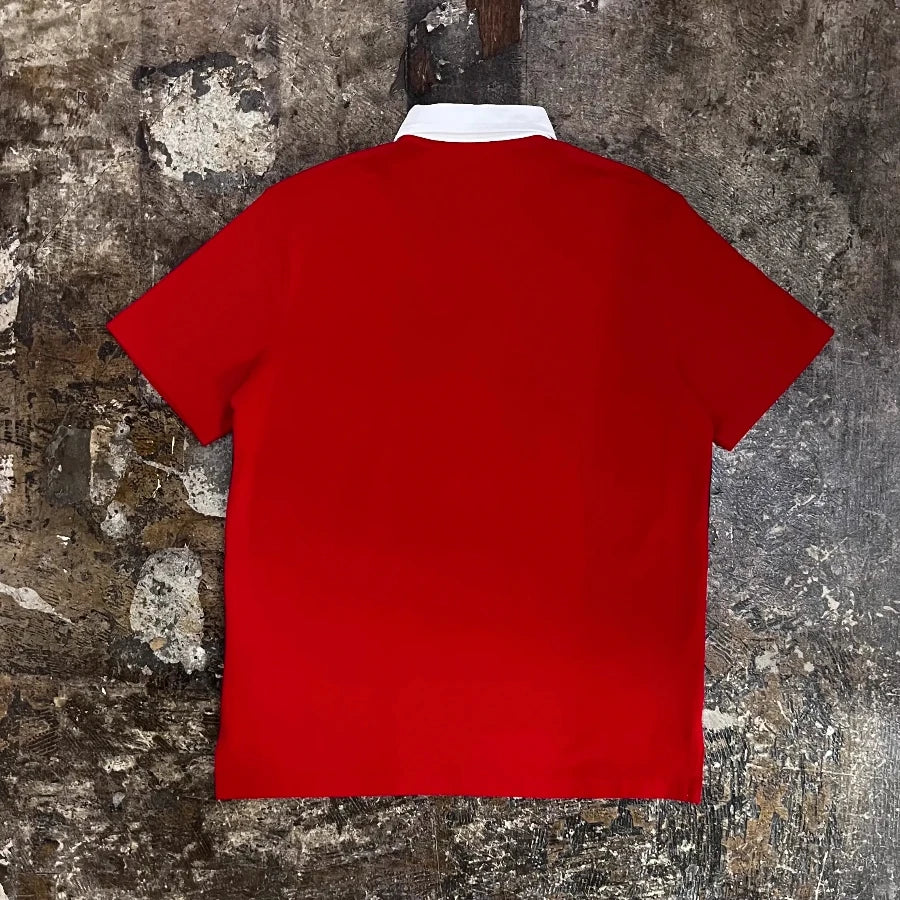 POLO SPORT RALPH LAUREN RUGBY SHIRT RED