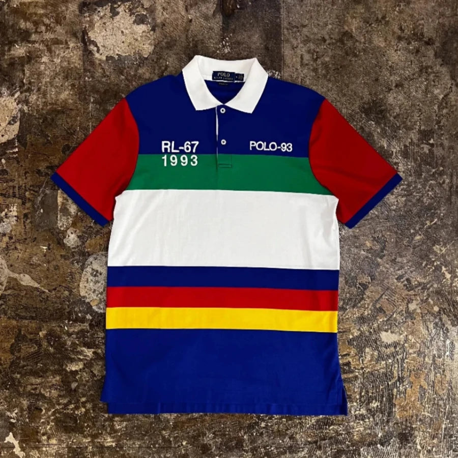 POLO RALPH LAUREN RL-67 1993 POLO SHIRT MULTI