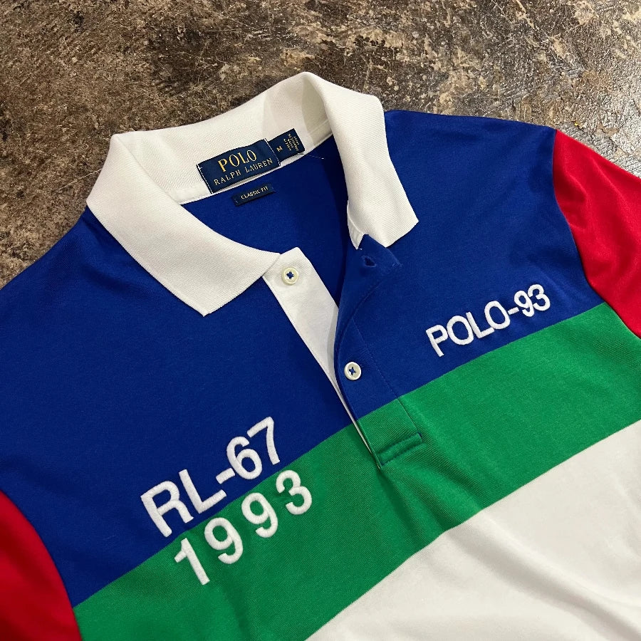 POLO RALPH LAUREN RL-67 1993 POLO SHIRT MULTI