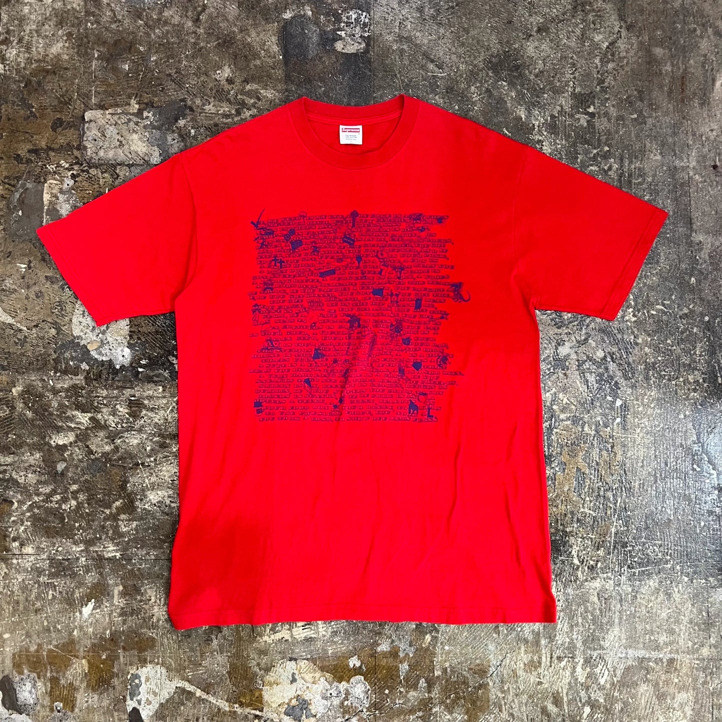SUPREME 2002 BIG L T-SHIRT RED