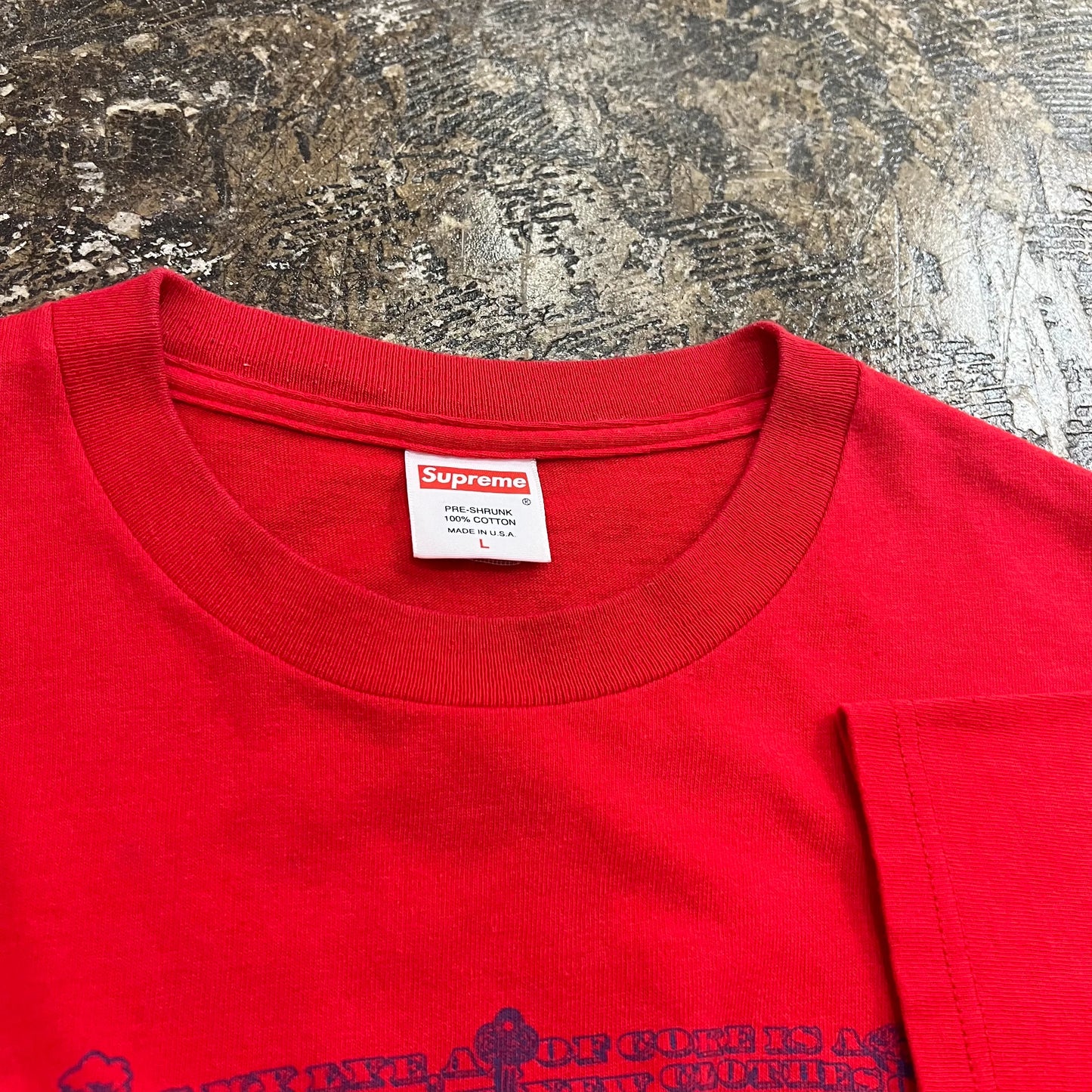 SUPREME 2002 BIG L T-SHIRT RED