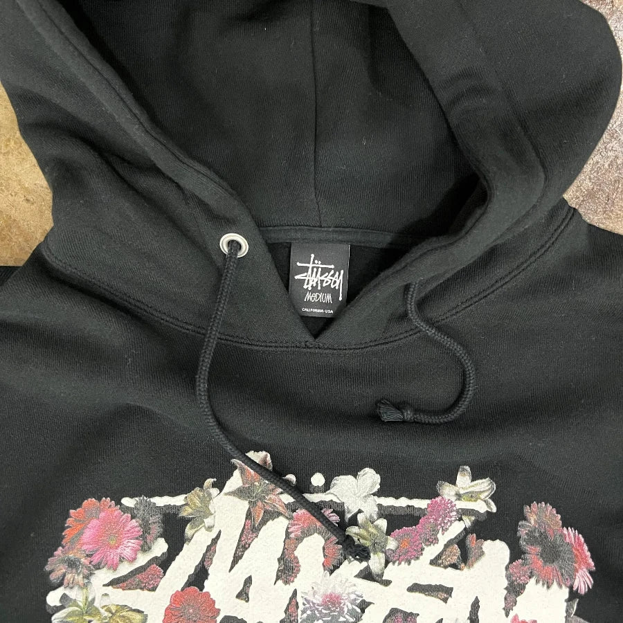 STUSSY FRAGMENT HOODY BLACK