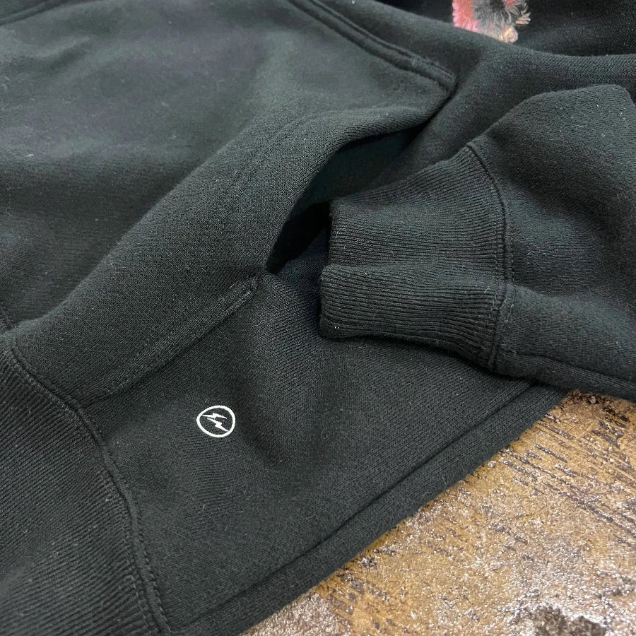 STUSSY FRAGMENT HOODY BLACK