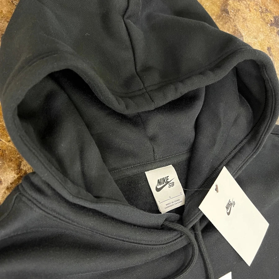 NIKE SB SCRIPT LOGO HOODY BLACK