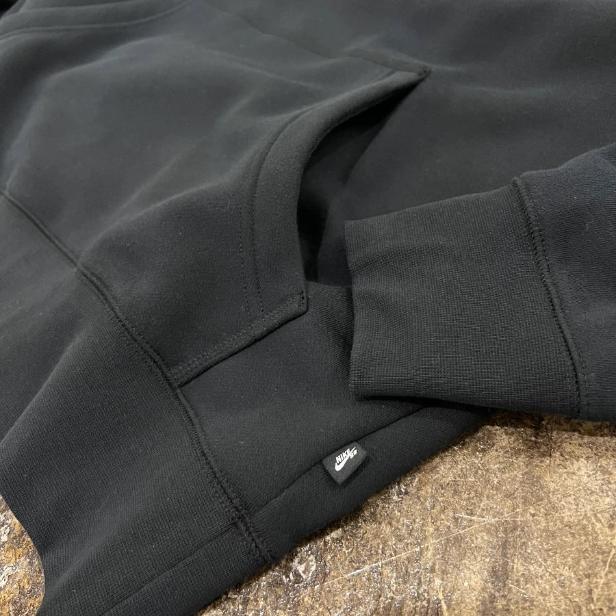 NIKE SB SCRIPT LOGO HOODY BLACK