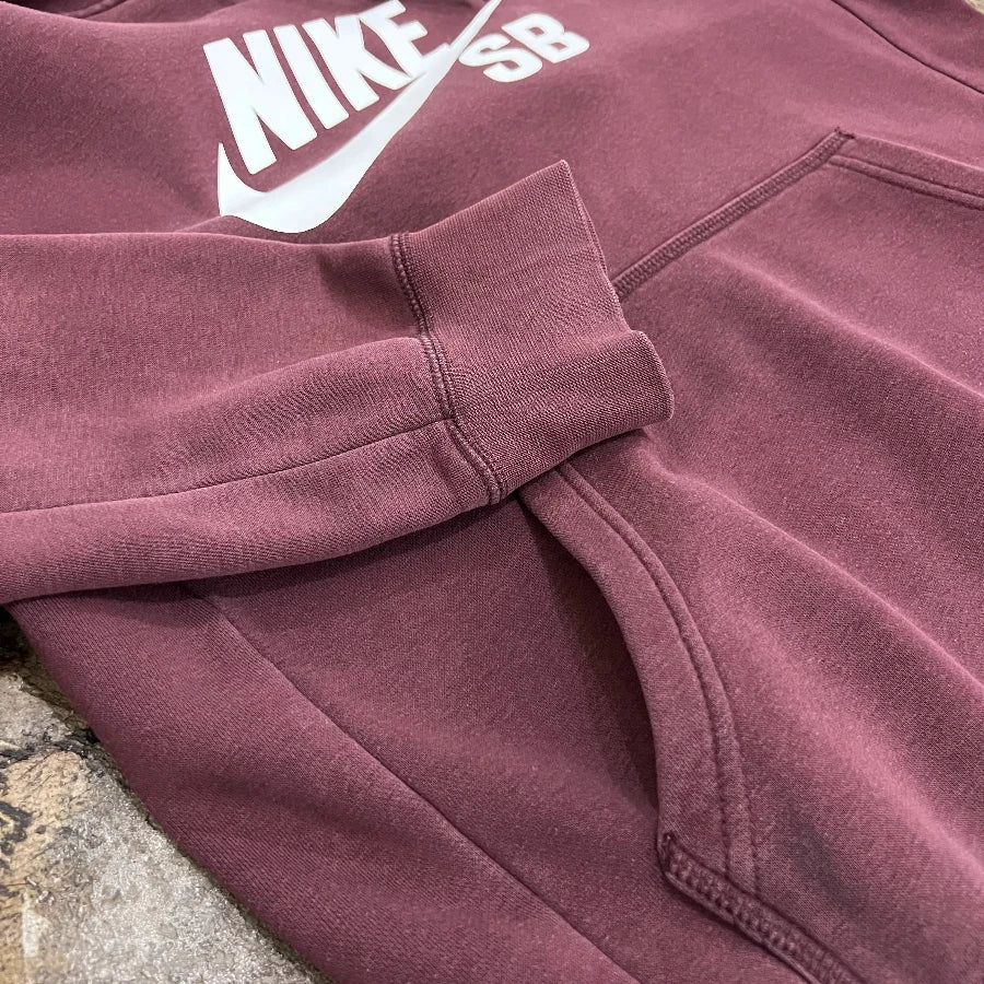 NIKE SB LOGO HOODY BURGUNDY
