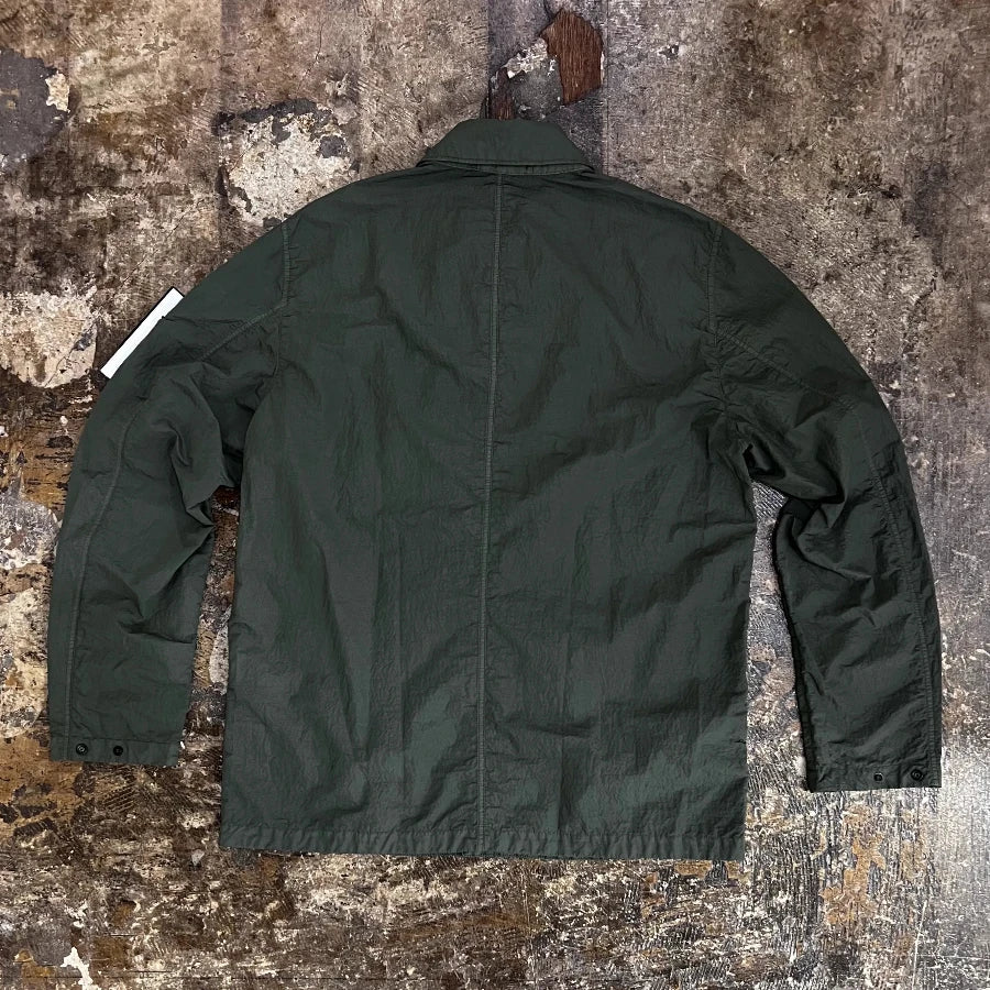 STONE ISLAND SI PA/PL SEERSUCKER-TC JACKET OLIVE