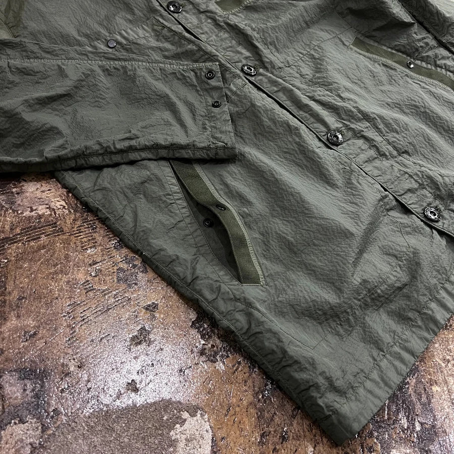 STONE ISLAND SI PA/PL SEERSUCKER-TC JACKET OLIVE