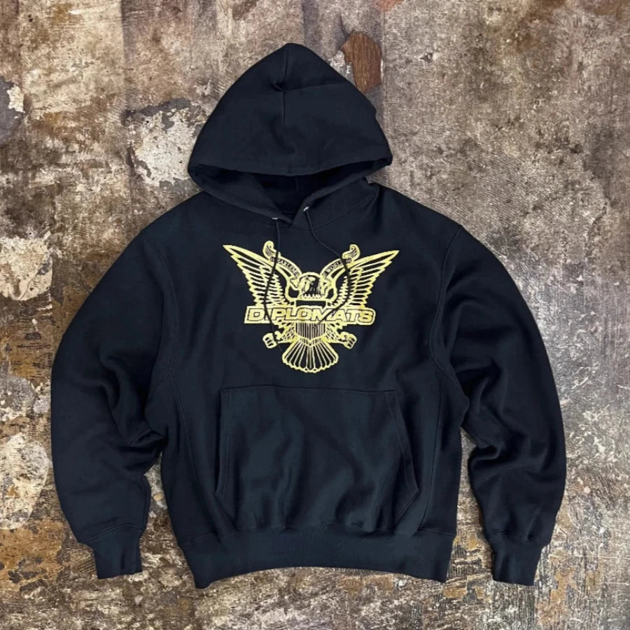 WATERS & ARMY CHAMPION DIPLOMATS HOODY BLACK