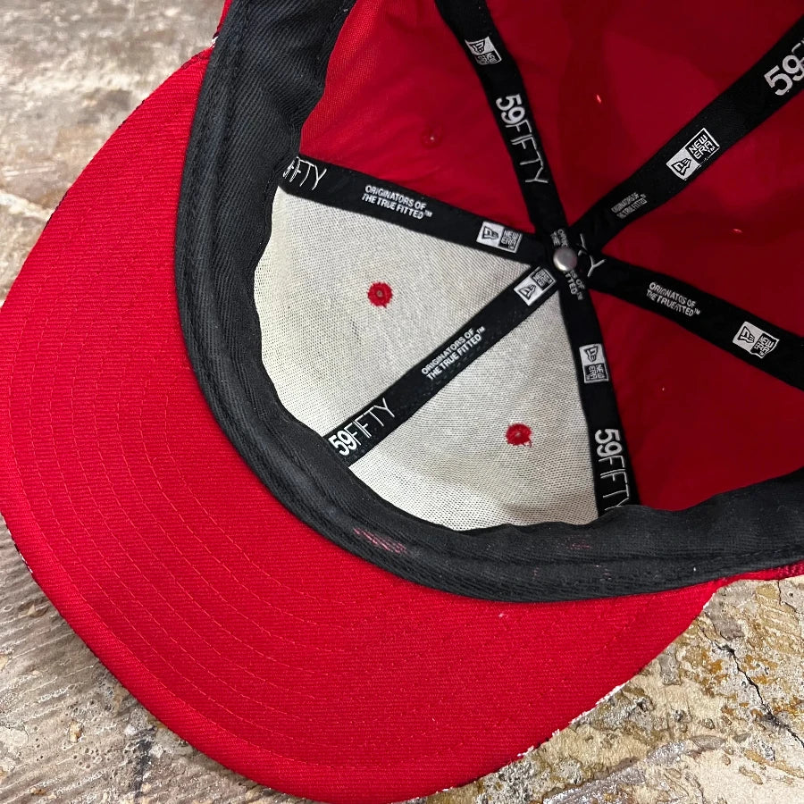 NEW ERA NEW YORK YANKEES EMBROIDERY FITTED HAT RED