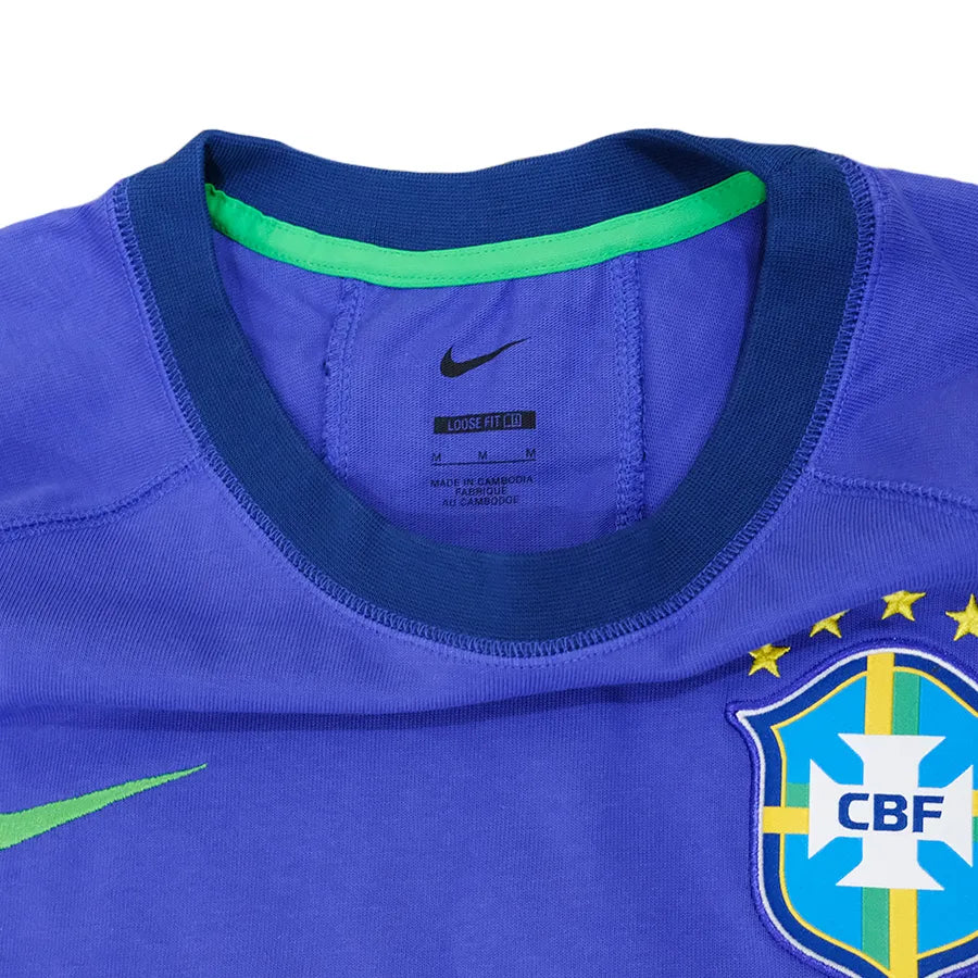 NIKE SOCCER BRAZIL TRAVEL SHIRT 2022 PURPLE