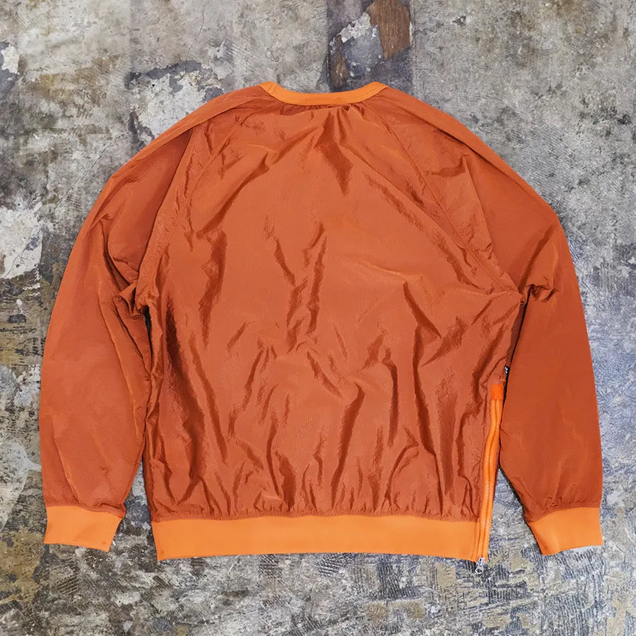 STONE ISLAND NYLON METAL RIPSTOP CREWNECK JACKET ORANGE