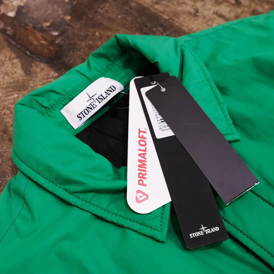 STONE ISLAND PRIMALOFT NYLON COACH JACKET GREEN