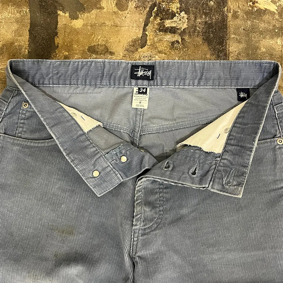 STUSSY CORDUROY PANTS LIGHT BLUE