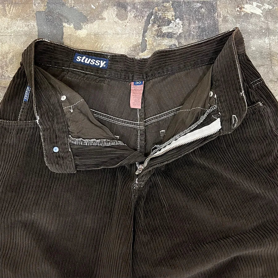 STUSSY CORDUROY PANTS BROWN