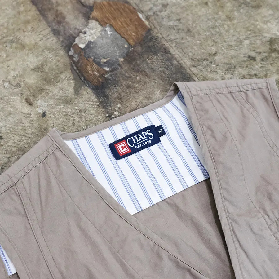 CHAPS RALPH LAUREN VEST BEIGE