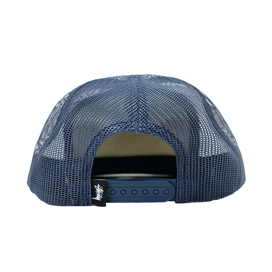 STUSSY TRUCKER HAT NAVY