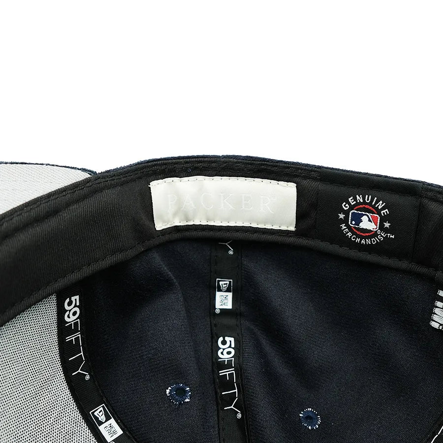 PACKER X NEW ERA NEW YORK YANKEES 59FIFTY FITTED "MIXED MATERIALS" NAVY