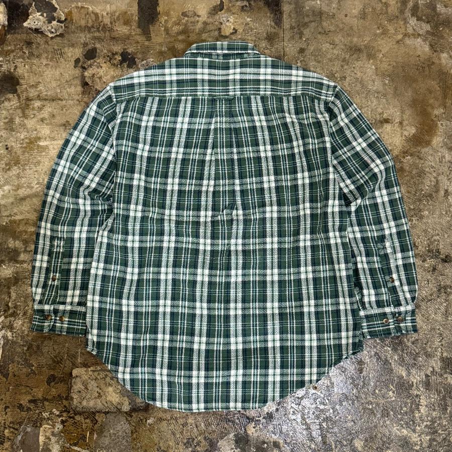 GAP '00 LONG SLEEVE CHECK SHIRT GREEN