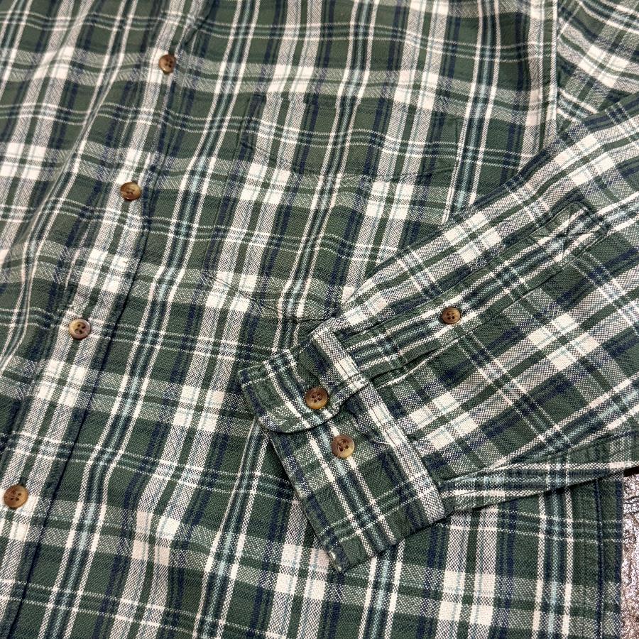 GAP '00 LONG SLEEVE CHECK SHIRT GREEN