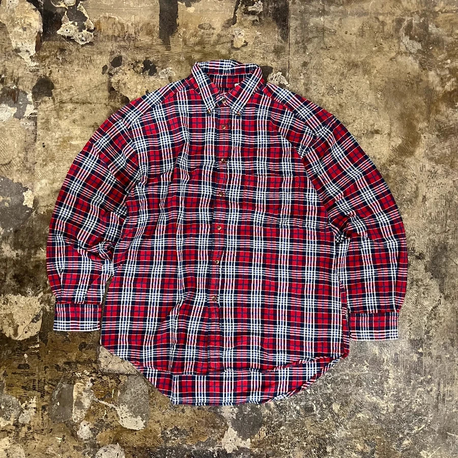 GAP '00 LONG SLEEVE CHECK SHIRT RED MULTI