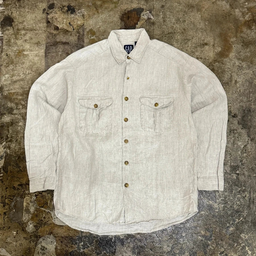 GAP '90 LONG SLEEVE SHIRT IVORY