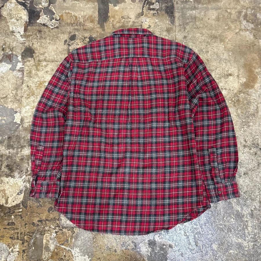 GAP '90 LONG SLEEVE CHECK SHIRT RED