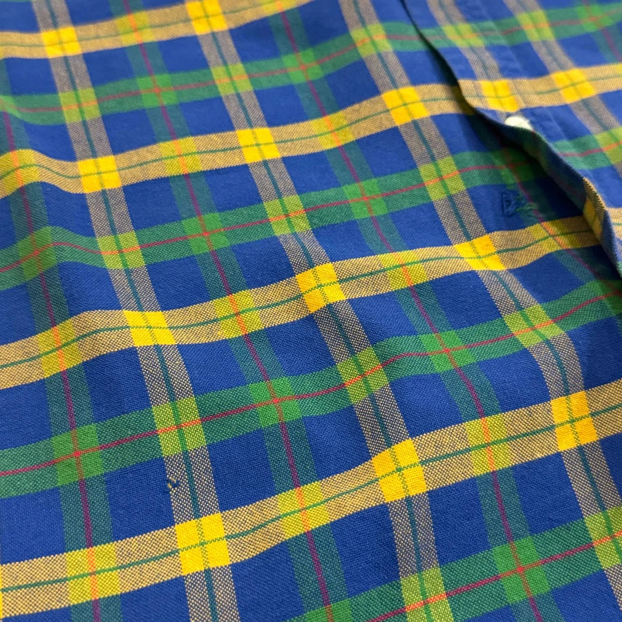GAP '80 LONG SLEEVE CHECK SHIRT BLUE MULTI