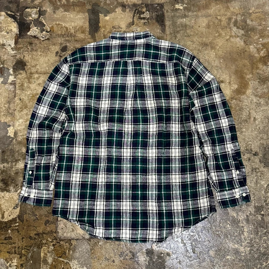 GAP '90 LONG SLEEVE CHECK SHIRT GREEN