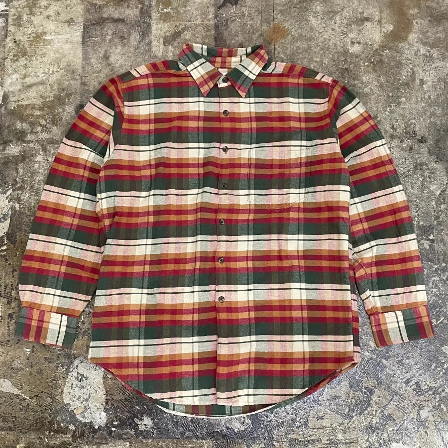 J.CREW LONG SLEEVE CHECK SHIRT MULTI