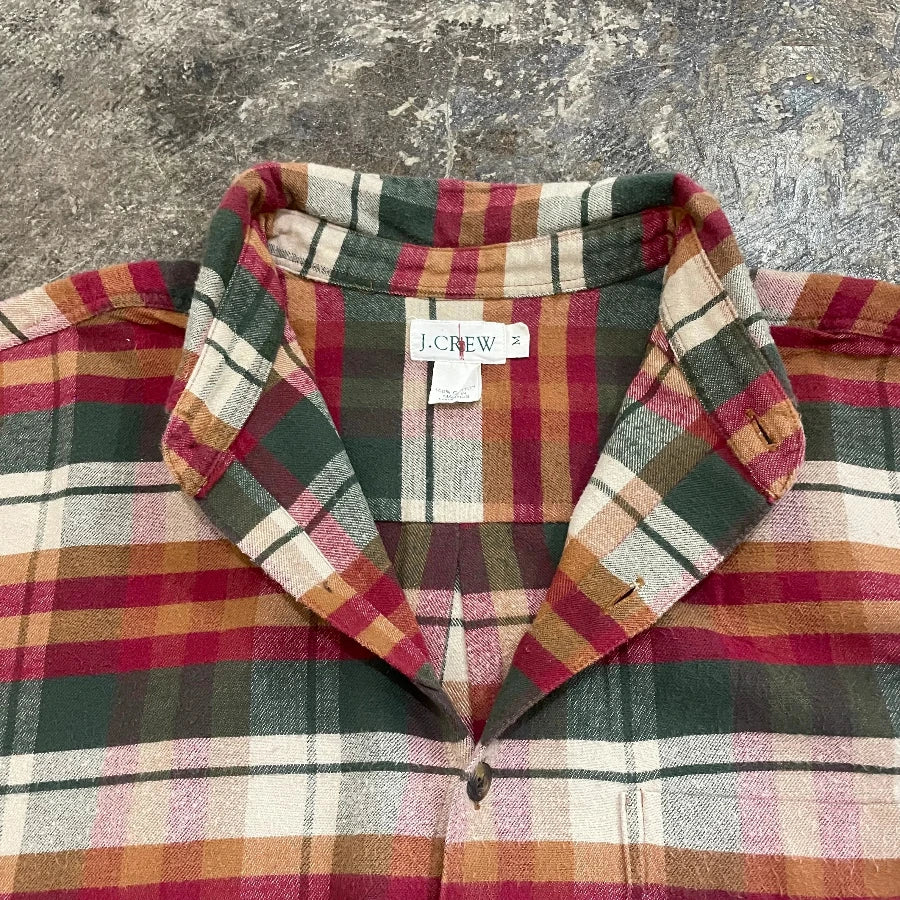 J.CREW LONG SLEEVE CHECK SHIRT MULTI